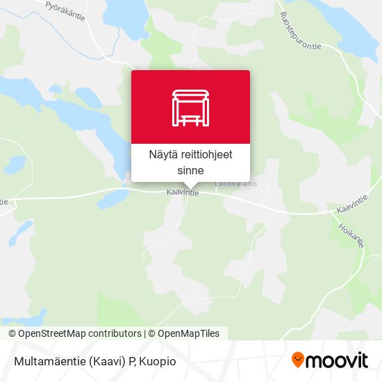 Multamäentie (Kaavi)  P kartta