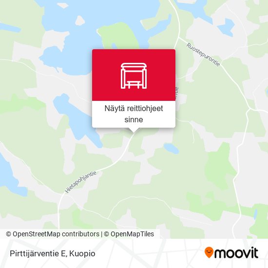 Pirttijärventie  E kartta