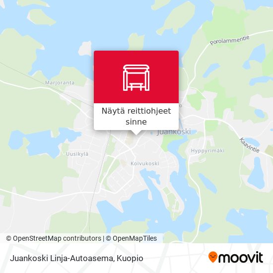 Juankoski Linja-Autoasema kartta