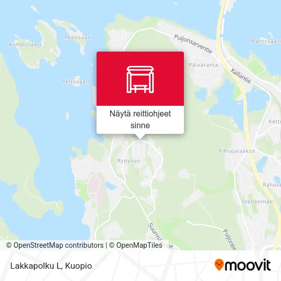 Lakkapolku L kartta