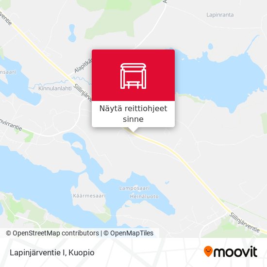 Lapinjärventie I kartta