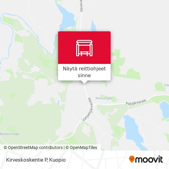 Kirveskoskentie P kartta