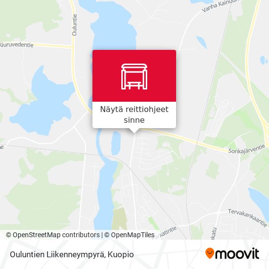 Ouluntien Liikenneympyrä kartta