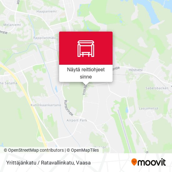 Yrittäjänkatu / Ratavallinkatu kartta