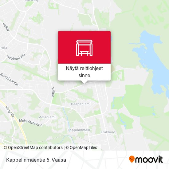 Kappelinmäentie 6 kartta