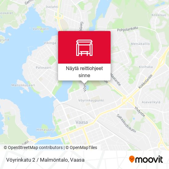Vöyrinkatu 2 / Malmöntalo kartta
