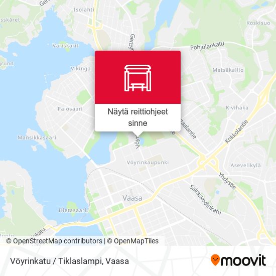 Vöyrinkatu / Tiklaslampi kartta