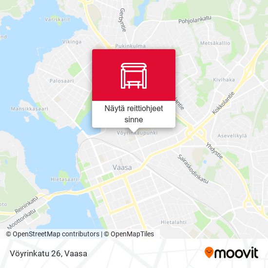 Vöyrinkatu 26 kartta