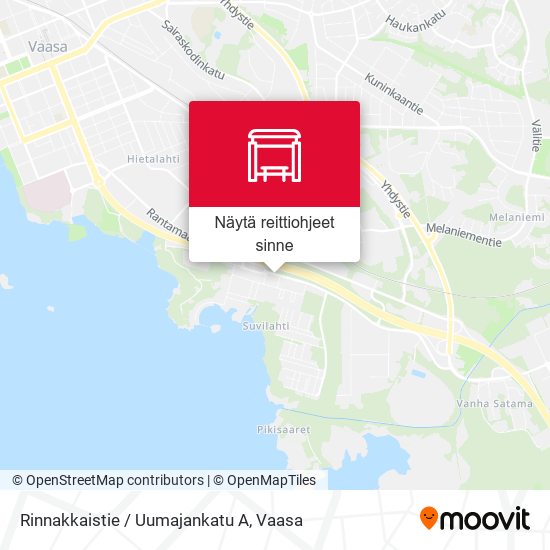 Rinnakkaistie / Uumajankatu A kartta