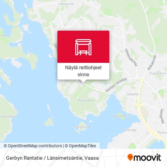 Gerbyn Rantatie / Länsimetsäntie kartta