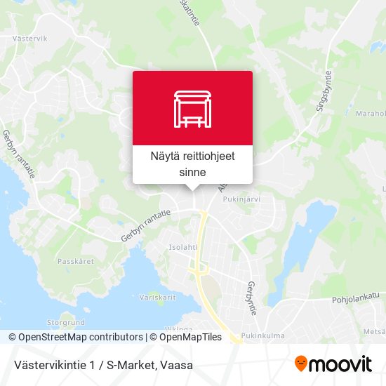 Västervikintie 1 / S-Market kartta