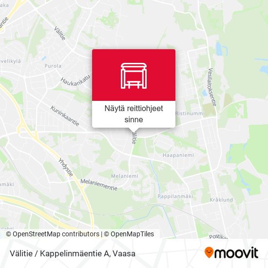 Välitie / Kappelinmäentie A kartta