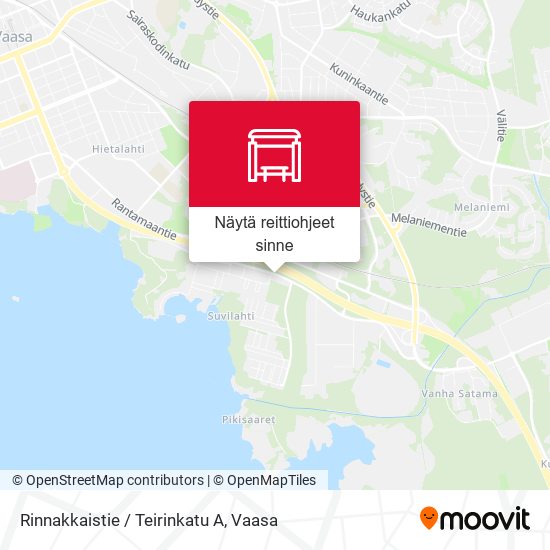 Rinnakkaistie / Teirinkatu A kartta