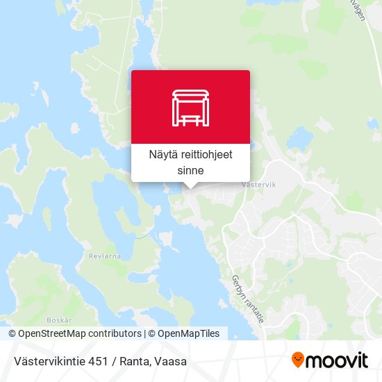 Västervikintie 451 / Ranta kartta