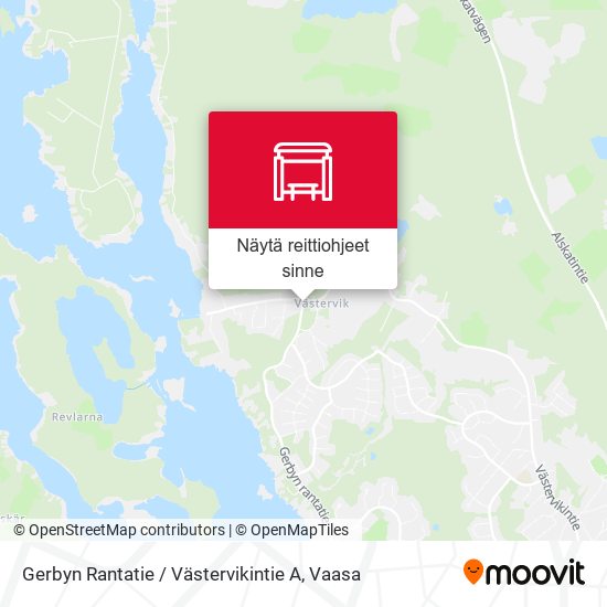 Gerbyn Rantatie / Västervikintie A kartta