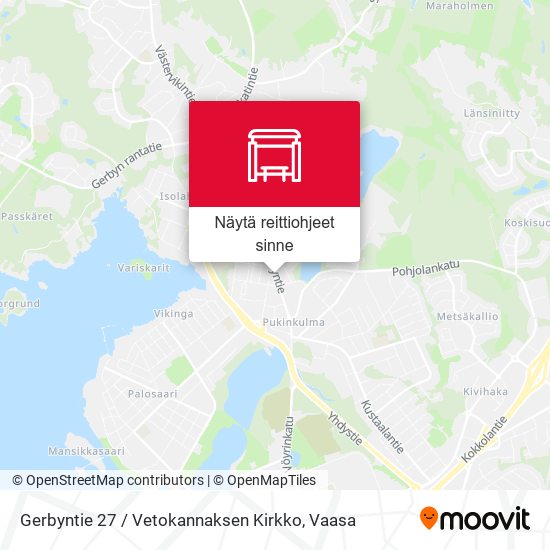 Gerbyntie 27 / Vetokannaksen Kirkko kartta