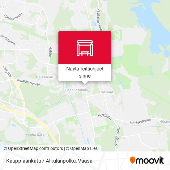 Kauppiaankatu / Alkulanpolku kartta