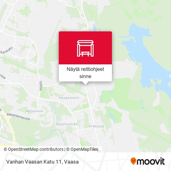 Vanhan Vaasan Katu 11 kartta