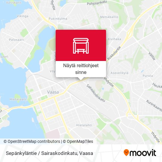 Sepänkyläntie / Sairaskodinkatu kartta