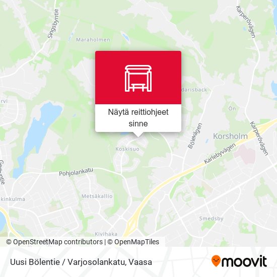 Uusi Bölentie / Varjosolankatu kartta