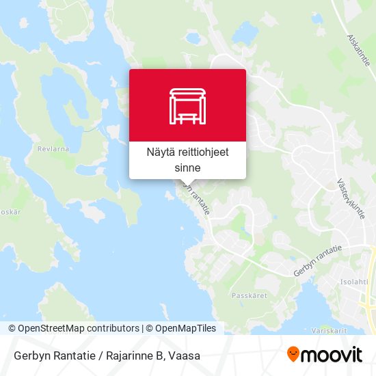 Gerbyn Rantatie / Rajarinne B kartta