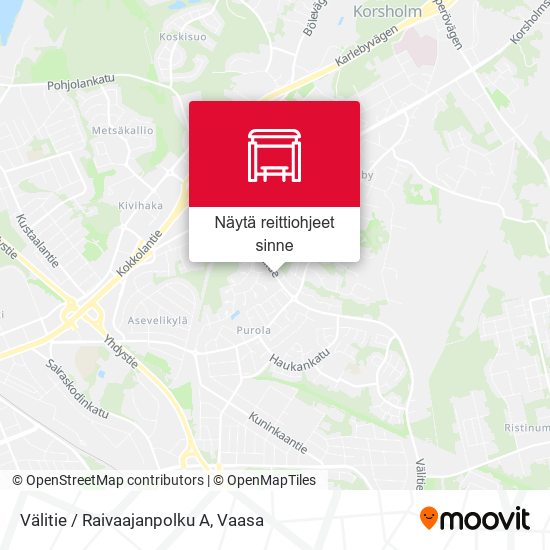 Välitie / Raivaajanpolku A kartta