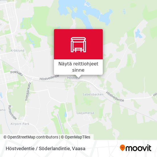Höstvedentie / Söderlandintie kartta