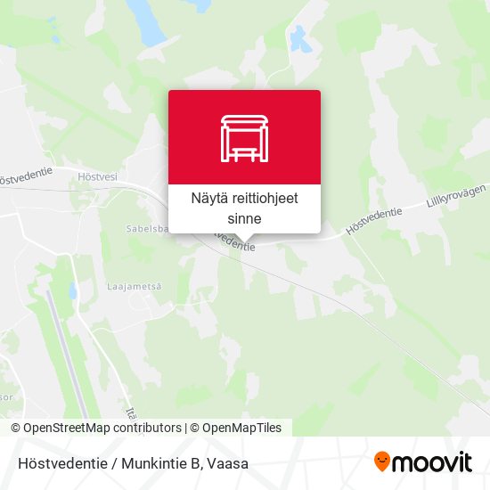 Höstvedentie / Munkintie B kartta