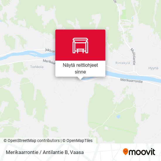 Merikaarrontie / Antilantie B kartta