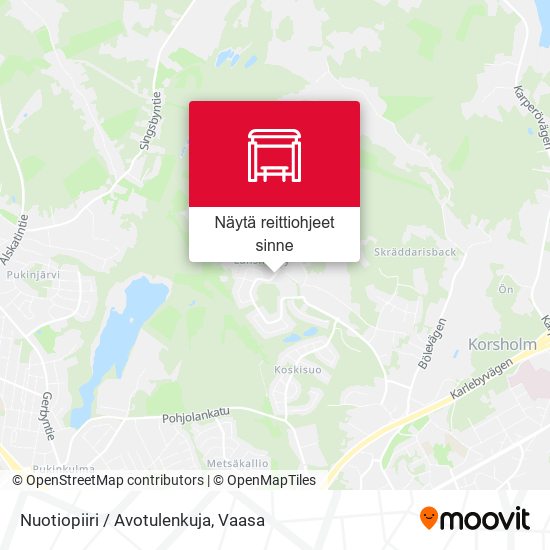 Nuotiopiiri / Avotulenkuja kartta