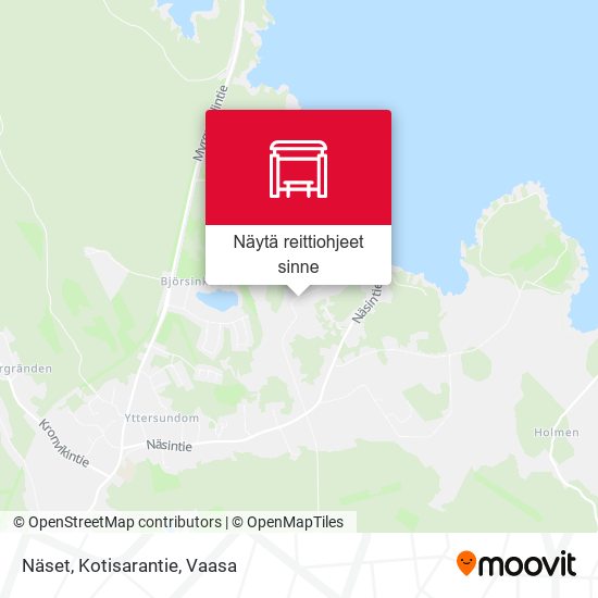 Näset, Kotisarantie kartta