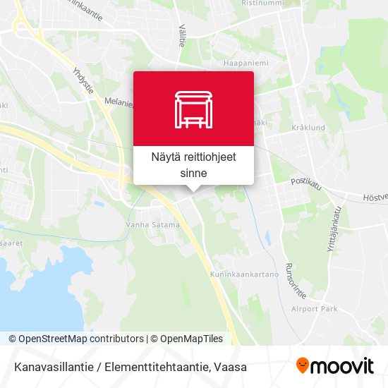 Kanavasillantie / Elementtitehtaantie kartta