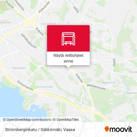 Strömberginkatu / Sähkömäki kartta