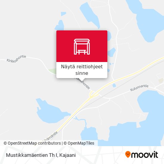 Mustikkamäentien Th I kartta