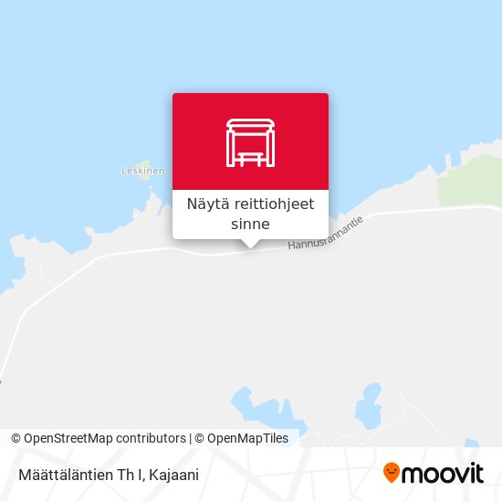 Määttäläntien Th I kartta