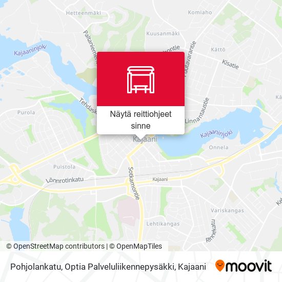 Pohjolankatu, Optia Palveluliikennepysäkki kartta