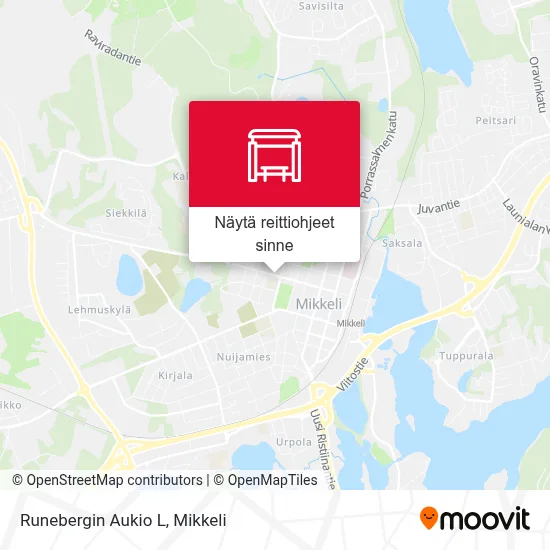 Runebergin Aukio  L kartta