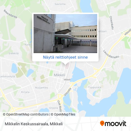 Kuinka päästä kohteeseen Mikkelin Keskussairaala kulkuvälineellä Bussi?