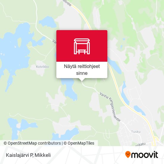 Kaislajärvi  P kartta