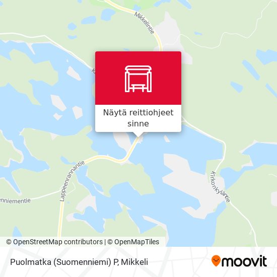 Puolmatka (Suomenniemi)  P kartta