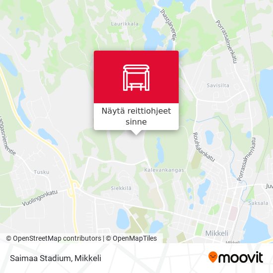 Saimaa Stadium kartta