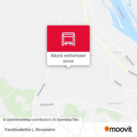 Kesätuulentie L kartta