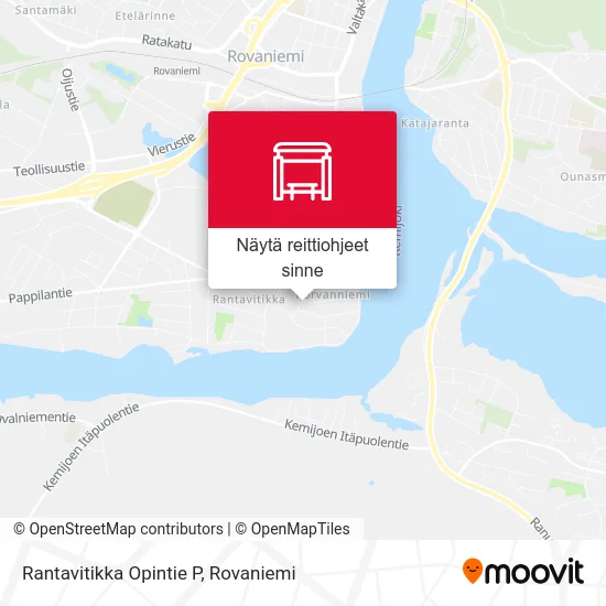 Rantavitikka Opintie P kartta