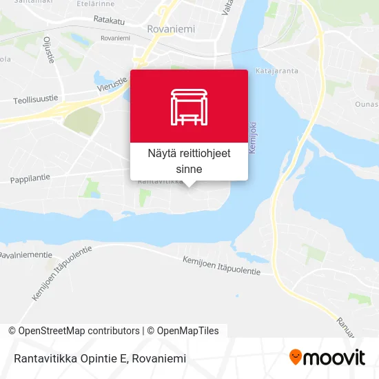 Rantavitikka Opintie E kartta