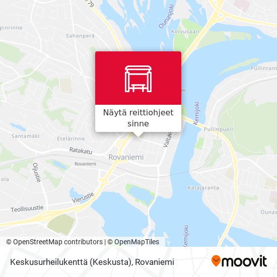 Keskusurheilukenttä (Keskusta) kartta