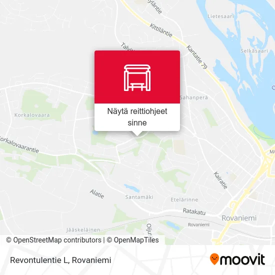 Revontulentie L kartta