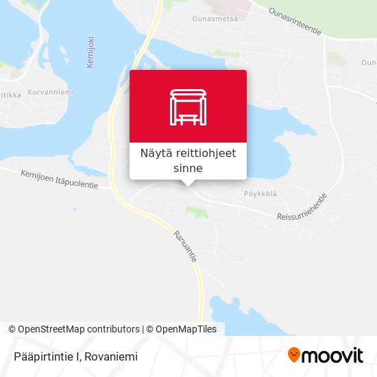 Pääpirtintie I kartta