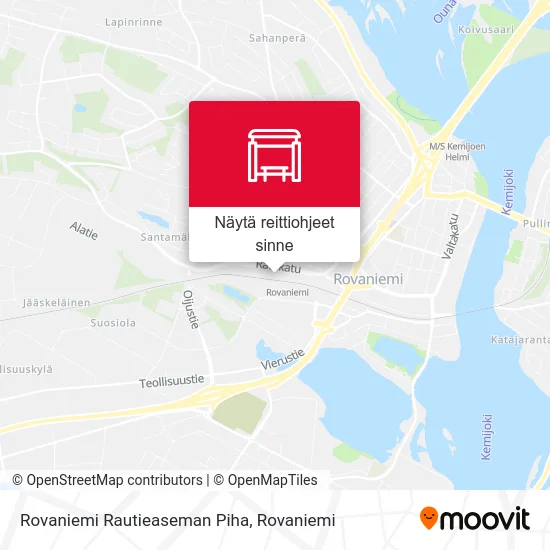 Rovaniemi Rautieaseman Piha kartta