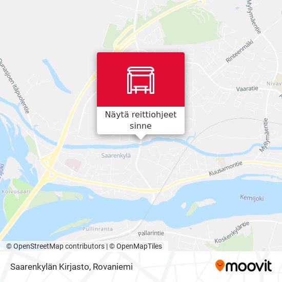 Saarenkylän Kirjasto kartta