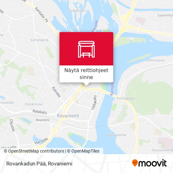 Rovankadun Pää kartta